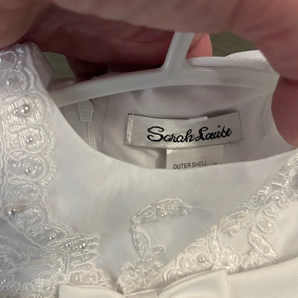 Sarah Louise designer girl baptism dress 6M NWT retail $400usd - Picture 8 of 9
